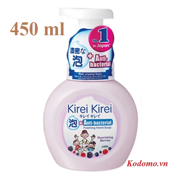 bot-rua-tay-kirei-kirei-huong-dau-tam-450ml